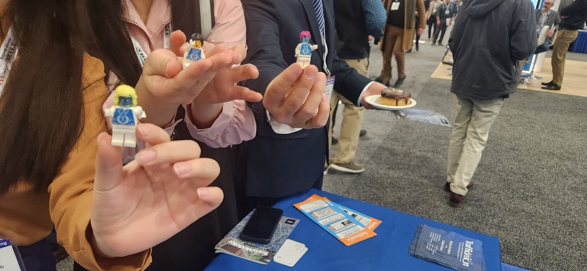 trafficvision's tweet photo. Exciting news from #TRBConference! Visit Booth 617 for a firsthand experience. Engage with innovative discussions, and grab a Lego Mini figure as a memorable takeaway! 🚗🌐 #TRB2024 #ConferenceBooth https://t.co/wvKMPKmYCG