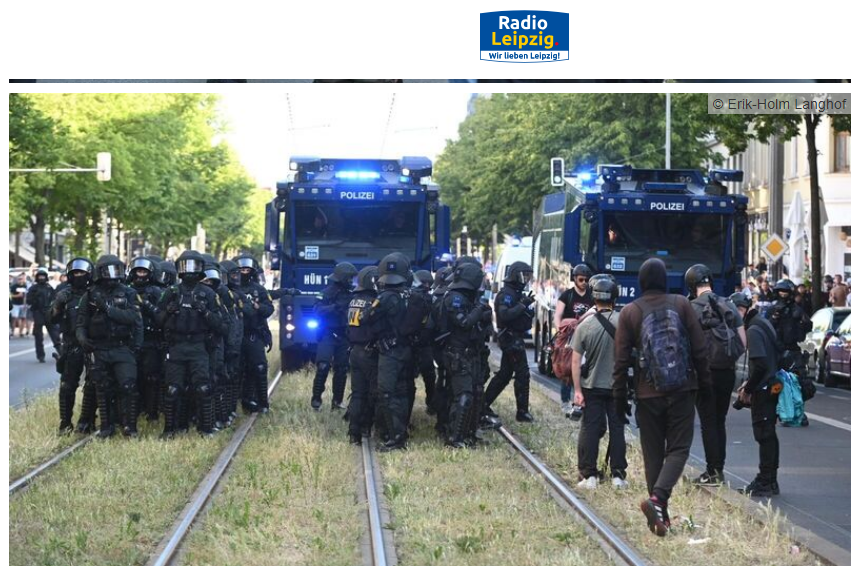 Die Polizei in #Sachsen ist vorbereitet und gerüstet.  #Bauernproteste #DD0801 

... oh, wait, mein Fehler, das war ja für eine Demonstration in Connewitz.