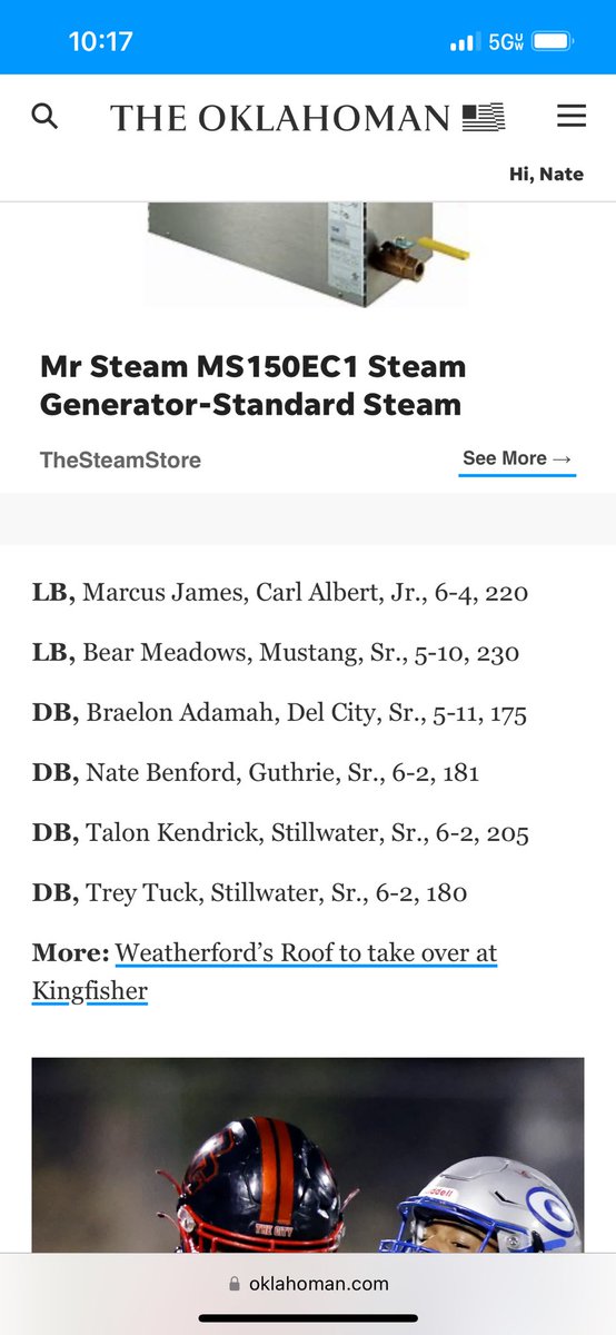 NateBenford_1's tweet photo. Blessed to be named second team Big City DB @CoachBeeby @tyler42young https://t.co/ZJjSgy7qcf