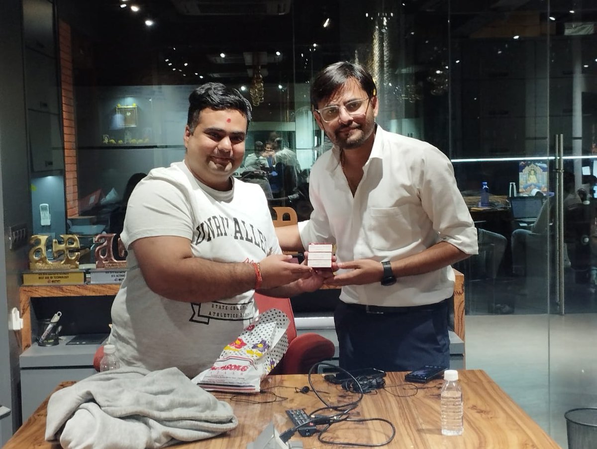LoharSumant's tweet photo. Last weekend i.e. on 6th January (Saturday), the first Ahmedabad Podcast Meetup concluded successfully. 

Venue sponsor - @CurrentlySocial (@shethwalamitesh)

Grateful for providing space to organize a meetup. 

#ahmedabadpodcastmeetup #NewLearningExperience #PodcastMeetUp https://t.co/6LRrAOKp4j