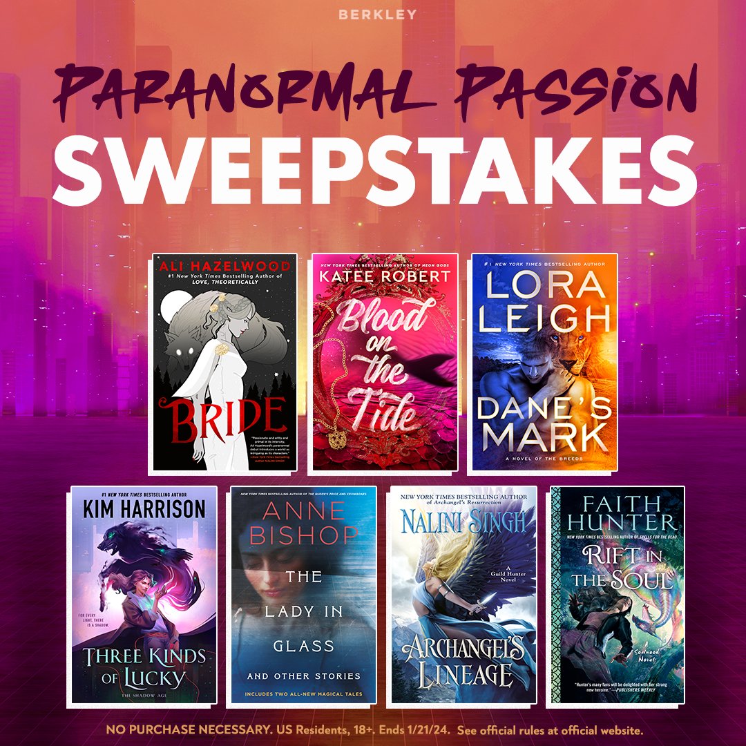 Be sure to enter the Paranormal Passion Sweepstakes for a chance to win RIFT IN THE SOUL by @HunterFaith, ARCHANGEL'S LINEAGE by @NaliniSingh, and more! sites.prh.com/paranormal-pas…