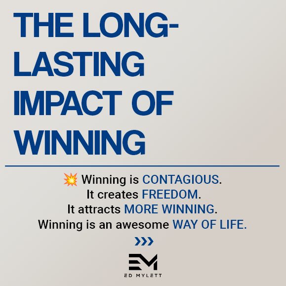 Drop a 💯 if you agree… One of the most important lessons I learned later in life is that WINNING IS MORE FUN THAN FUN IS FUN.