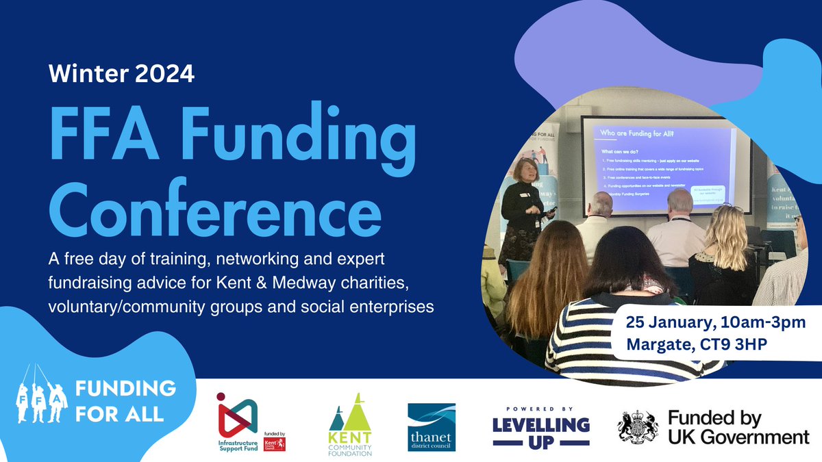 Are you a Kent charity working to improve the health &amp; wellbeing of your local community? 

If so, you could be eligible for a grant (up to £10k) from <a href="/pcphillipsfdn/">The Philip and Connie Phillips Foundation</a>. They'll be discussing their grants at our Funding Conference on 25 Jan in Margate

Book  tinyurl.com/pj862h6f