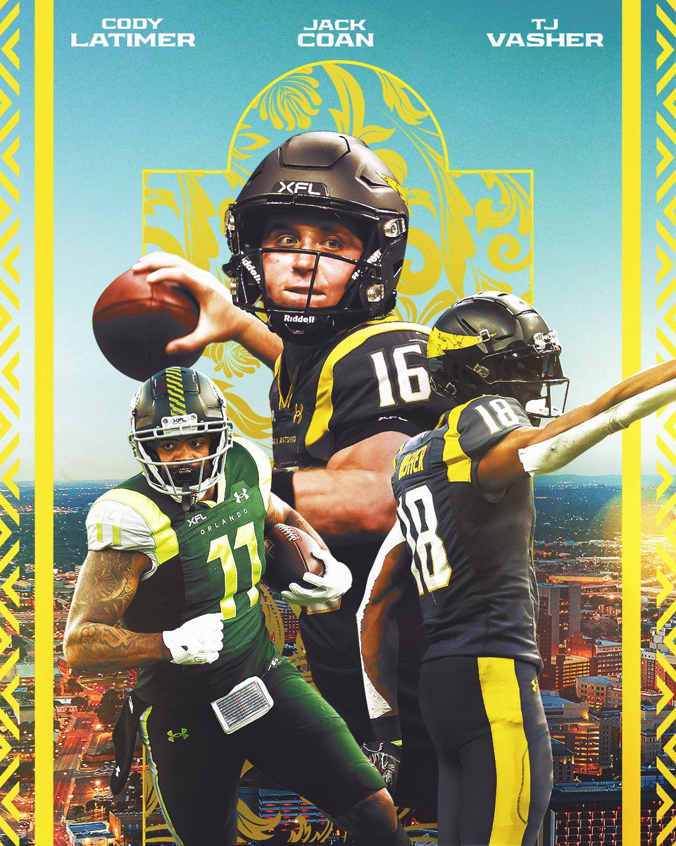 PHASE 1 ✅ 

ohhhh yeeaaaahhhh, we’re ready 🤘

More info at theUFL.com/rosters

Vámonos, San Antonio! 

#VivaBrahmas | #UFLDraft