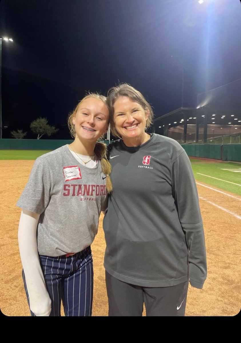 TSansaver's tweet photo. Thank you so much Stanford Softball for an outstanding camp. I have learned so much and can’t wait to incorporate all of it into my game! @AasaMerrida18G @AasaTeams @StanfordSball @JessicaAllister https://t.co/iTz6tDLhIJ