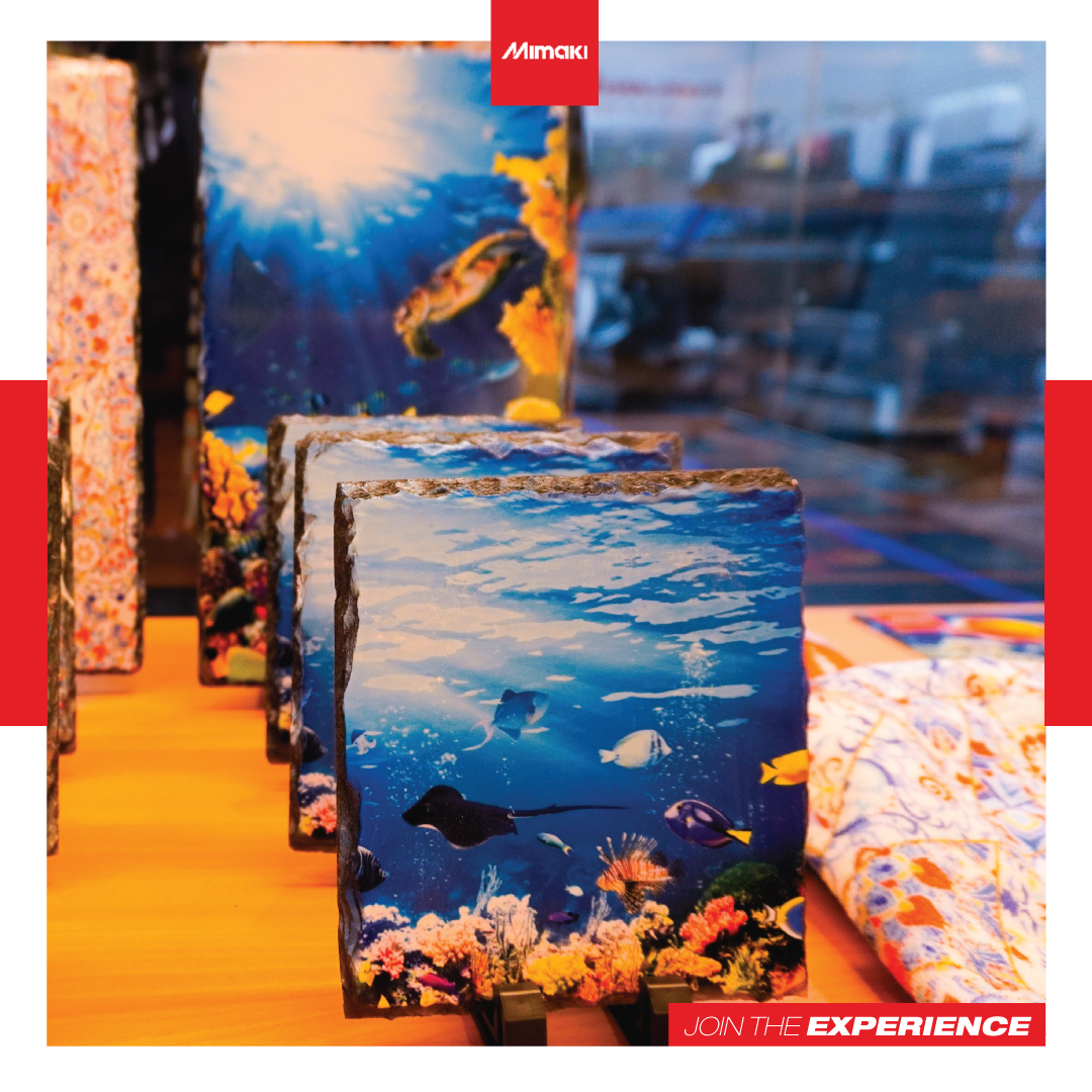 FESPA Middle East!! Explore ocean-themed applications inspired by sustainability. Meet us at Booth 1 C1 from January 29-31, 2024, at Dubai Exhibition Centre, Expo City. Engage with experts and shape the future of printing technology. Don't miss the wave of change!