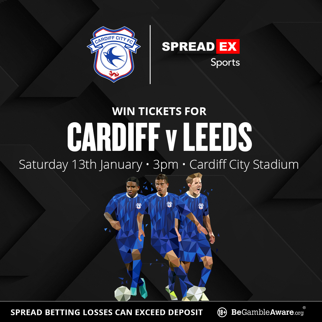 Spreadex Sports (@spreadexsport) on Twitter photo 🚨Competition Time🚨
How do you fancy the chance to win tickets to <a href="/CardiffCityFC/">Cardiff City FC</a> 🆚 Leeds?!🎟️
For the chance to win🥇
1⃣ Follow us + Repost this post♻️
2⃣ Enter your details in the entry form below⤵️
spreadex.com/cardiffga
TS&C's Apply🔞 🚨Competition Time🚨
How do you fancy the chance to win tickets to <a href="/CardiffCityFC/">Cardiff City FC</a> 🆚 Leeds?!🎟️
For the chance to win🥇
1⃣ Follow us + Repost this post♻️
2⃣ Enter your details in the entry form below⤵️
spreadex.com/cardiffga
TS&C's Apply🔞