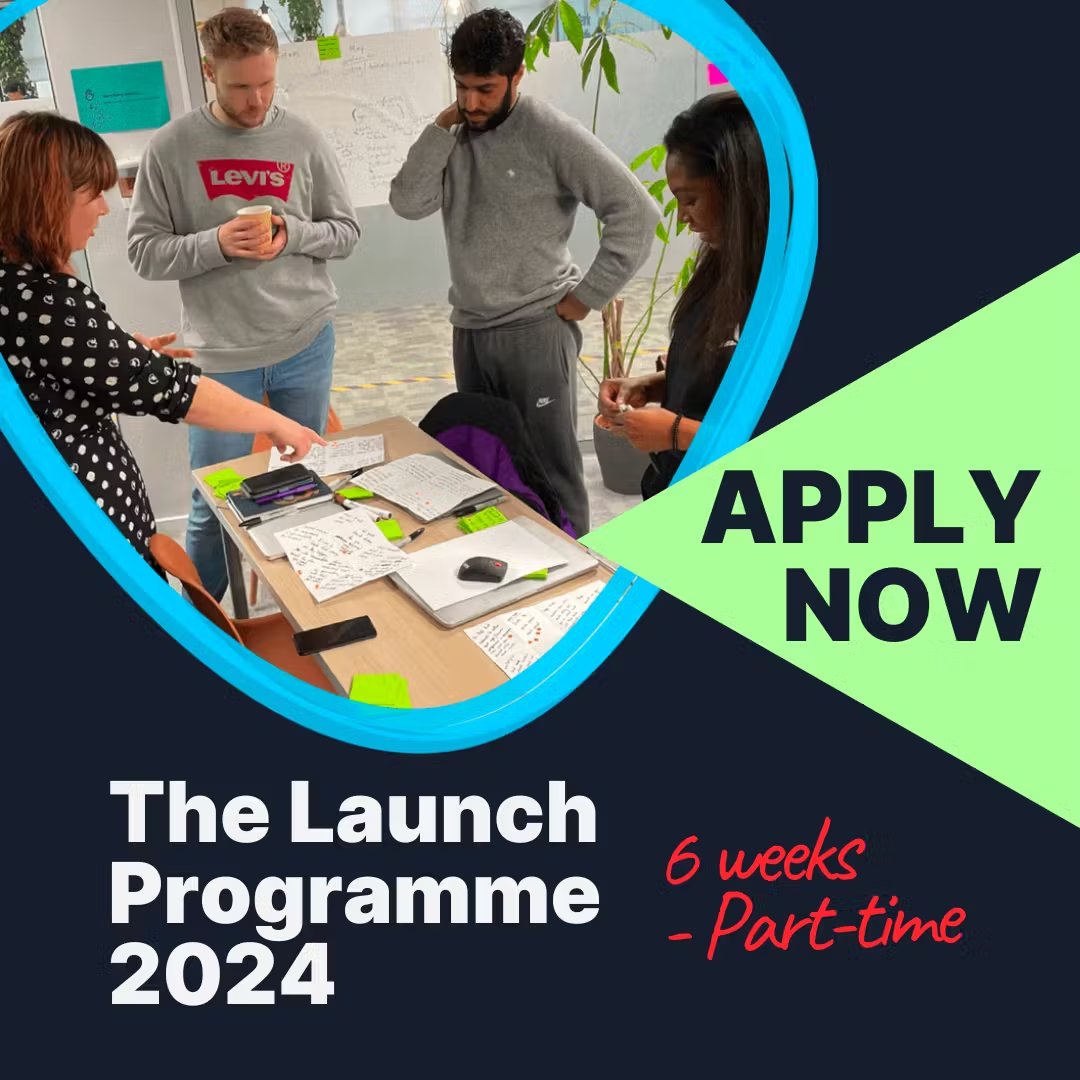 📢 Applications are now OPEN for our second Launch Programme intake.

Supported by <a href="/Eagle_Lab_NEast/">Eagle Labs North East</a> , the Launch Programme is a 6-week part-time programme starting on the 5th February. Focused on helping founders turn their tech startup into a full-time occupation.