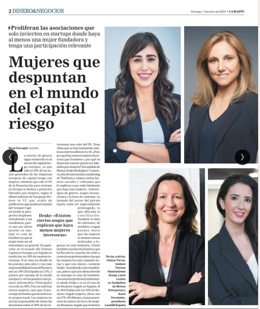 1971Pe's tweet photo. La brecha de género sigue presente en el capital riesgo (16% de socias) Sólo el 2% de los fondos invierte en proyectos liderados por mujeres Un 30% de las mujeres somos #businessangel (19% de 2019) Somos socias estratégicas apoyando a mujeres líderes #Entrepreneur #startups #ESG https://t.co/TpgdobU8N0