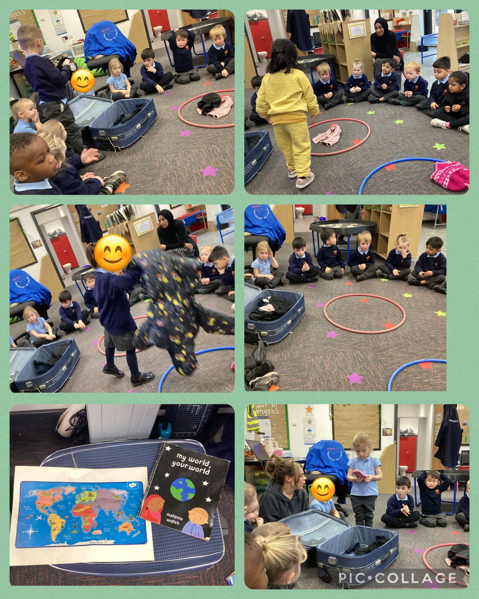 On Friday the nursery children found a suitcase in our classroom, but somebody had mixed it all up with a mixture of warm and cold clothes ☀️ ❄️. We did a fantastic job sorting them into their correct piles 🤩 @Inspire_Ashton @MrsHopwoodTA @MissHadfield1 #weather #places #nursery