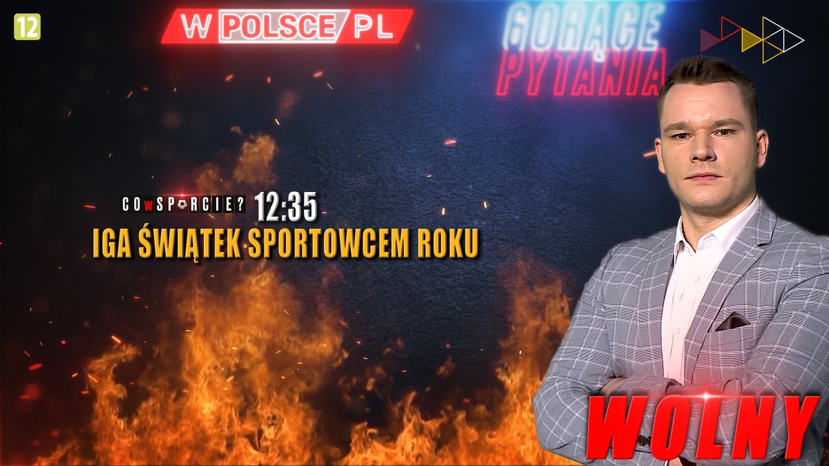 #ZapowiedziWPolscepl
#GorącePytania
#CoWSporcie 

Gościem <a href="/MaciejFreeWolny/">Maciej Wolny</a> będzie Jan Tomaszewski, były piłkarz, trener, polityk, działacz piłkarski