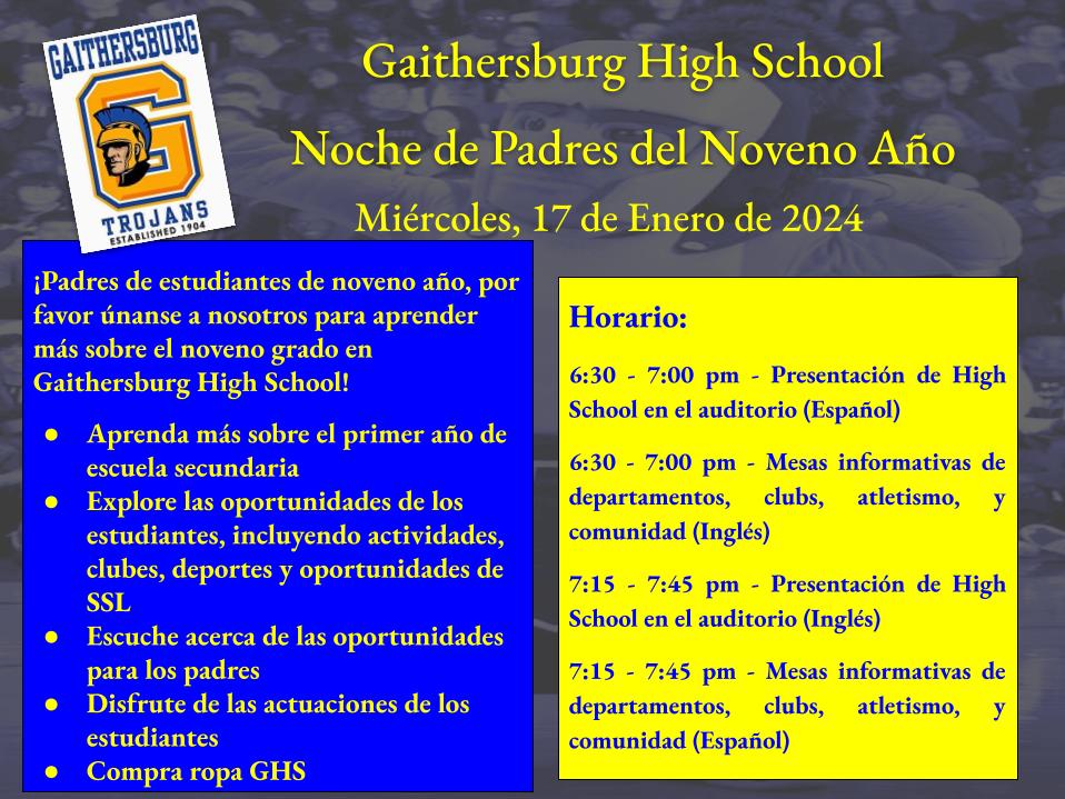 GHS Incoming Parent Night <a href="/GburgPrincipal/">Cary Dimmick</a> @MrsLC_GHS_AP <a href="/tall_principal/">Mr. Suarez</a> <a href="/Gaithersburg_MS/">Ann Dolan</a> @FOMSPrincipal