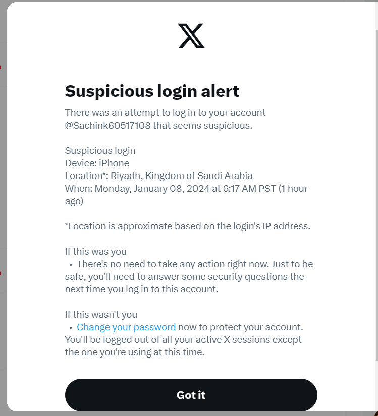 Can anyone tell me. What to do,  2nd time i received this alert . I have already changed password once.
or should i ignore this?