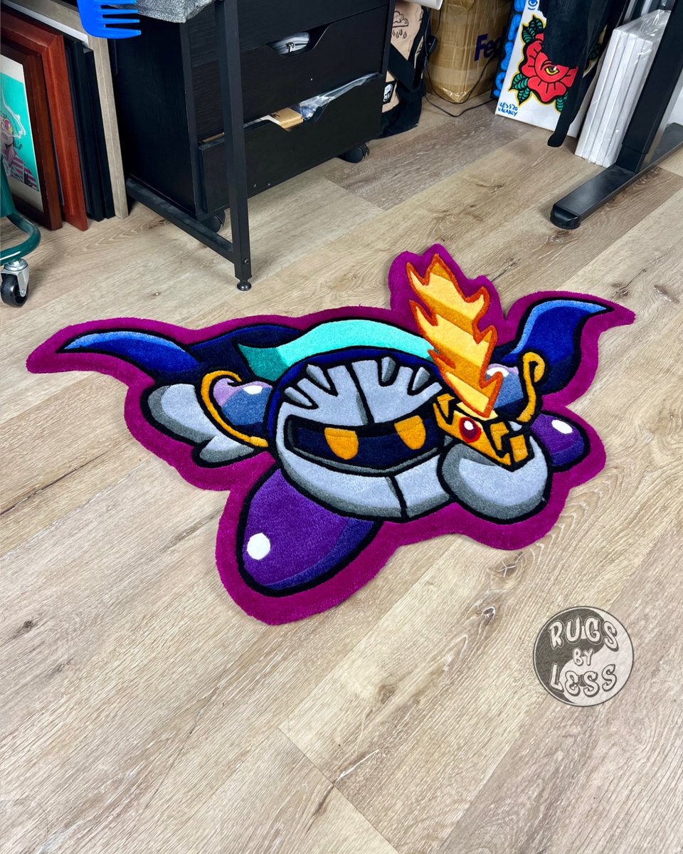 lessvacancy's tweet photo. Meta knight rug 🗡️🔥 https://t.co/cRu5Jtn6p6