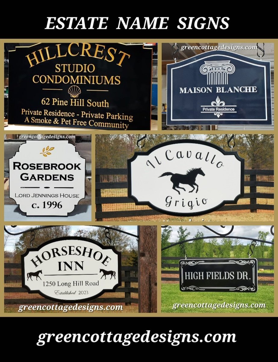 cottage_green's tweet image. Estate Name Signs by greencottagedesigns.com Renderings Provided #WestonCT #Whitehouse #Hillcrest #HighFields #MarylandSigns