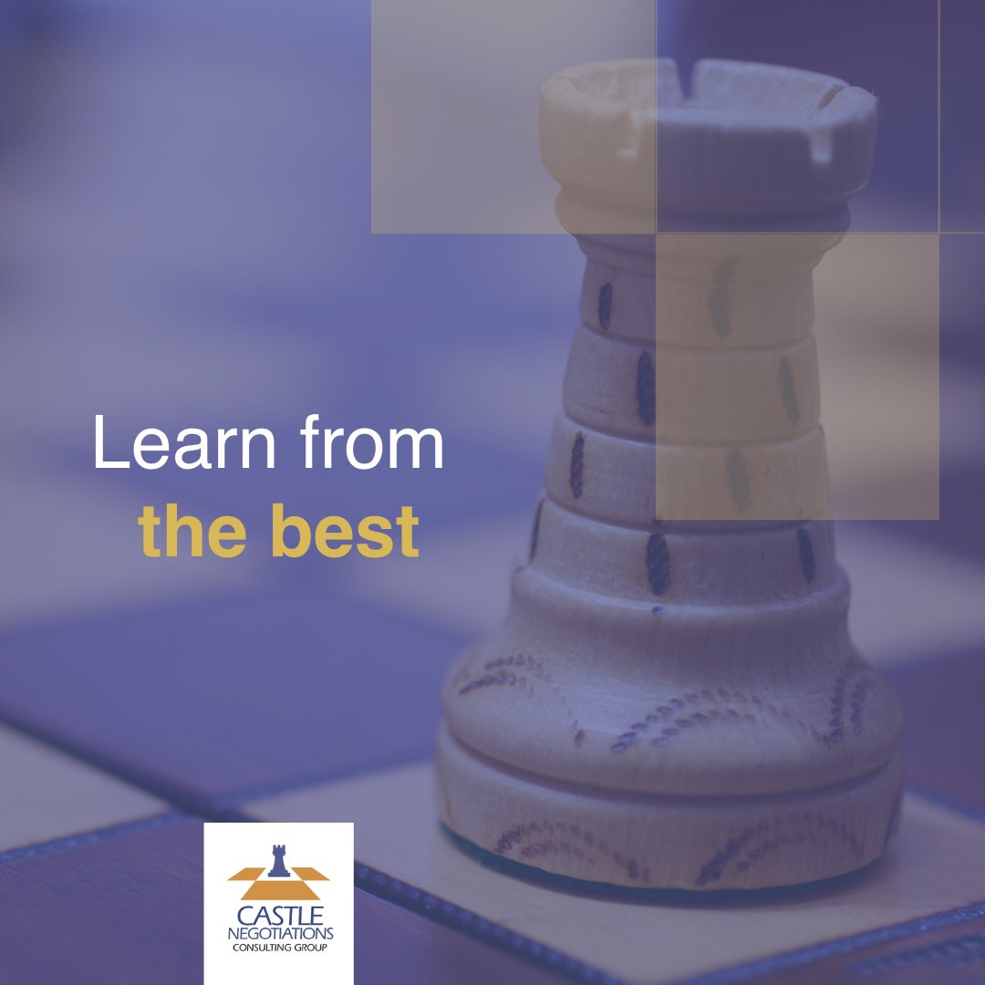 It takes a solid Negotiation Strategy and Emotional Intelligence for your team to win!

We offer negotiation training and workshops with expert consultants who have years of negotiation experience.
 
We are ready to help you negotiate smart in 2024. 

castlenegotiations.com