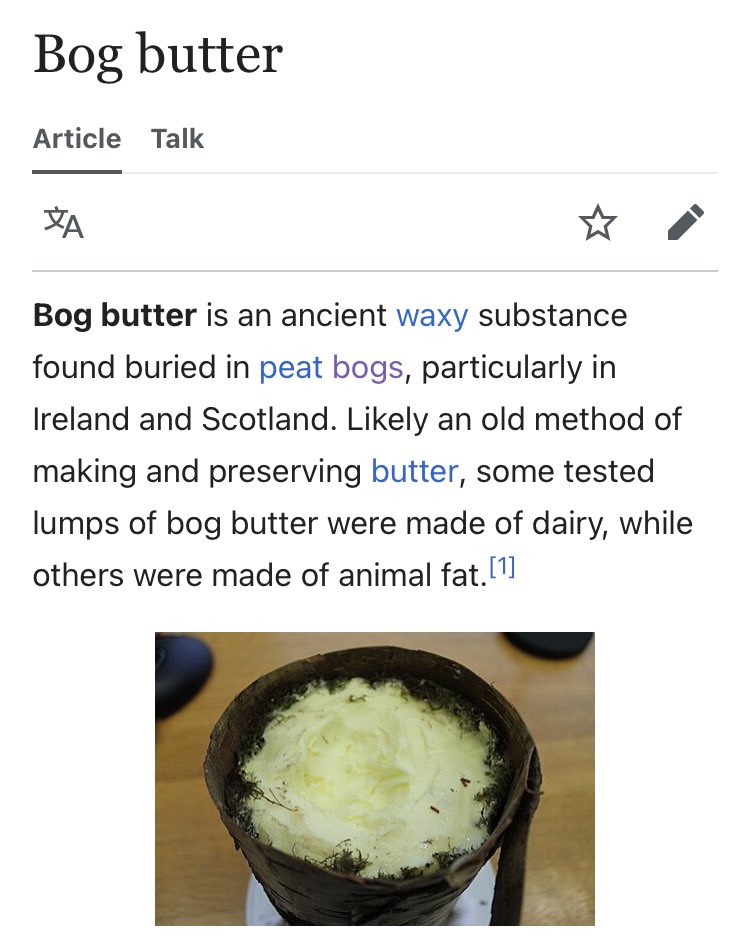 WeirdMedieval's tweet photo. @deathbybadger bogs are for butter and the corpses of the damned ONLY https://t.co/h4CMJIz7yJ