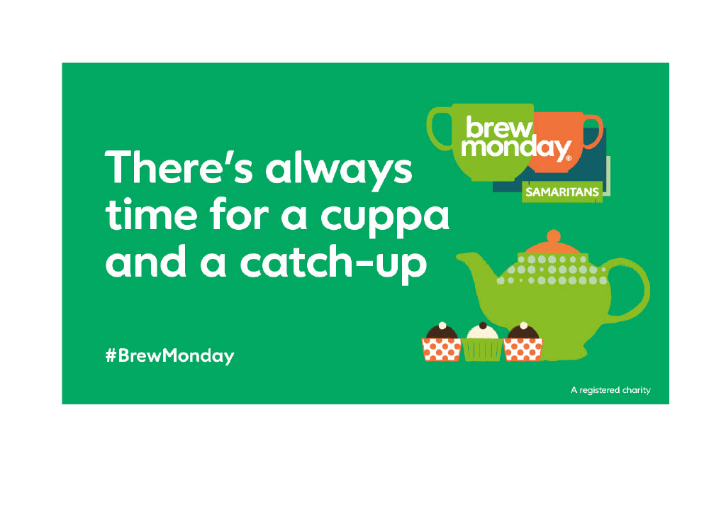 On Brew Monday, 15 January, <a href="/samaritans/">Samaritans</a>  is reminding everyone to reach out for a cuppa and a catch-up with the people you care about 💚
<a href="/SouthportSams/">Southport Samaritans</a> @NhsCreed <a href="/PaulPCummins/">Paul Cummins</a> 
#safeguarding #MySefton