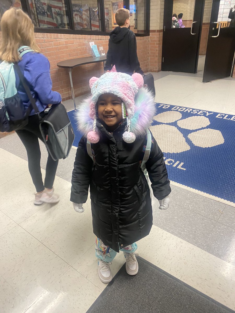 this Dorsey Wildcat is so excited to be back at school!