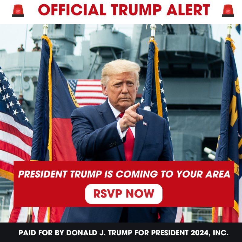 TeamTrump's tweet photo. 🇺🇸 JOIN PRESIDENT TRUMP AT A HUGE RALLY! 🇺🇸

President Trump will be in Iowa on January 13th at 6:00 PM.
Get your free tickets to see President Trump now >>>