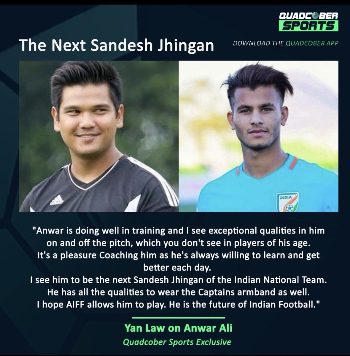 Ranjit Bajaj (@the_ranjitbajaj) on Twitter photo My coach <a href="/YanLawOfficial/">Yan Law</a> in 2020 <a href="/TechtroSUFC/">Techtro Swades United FC</a> ( now my coach of <a href="/Delhi_FC/">Delhi Football Club</a> ) 2024 said exactly what I had been saying all along - was so sad that we were battling the whole world to fight get his ban overturned- imagine if it wasnโt ? <a href="/anwarali04/">anwarali04</a> is our Ramos now !! today every My coach <a href="/YanLawOfficial/">Yan Law</a> in 2020 <a href="/TechtroSUFC/">Techtro Swades United FC</a> ( now my coach of <a href="/Delhi_FC/">Delhi Football Club</a> ) 2024 said exactly what I had been saying all along - was so sad that we were battling the whole world to fight get his ban overturned- imagine if it wasnโt ? <a href="/anwarali04/">anwarali04</a> is our Ramos now !! today every