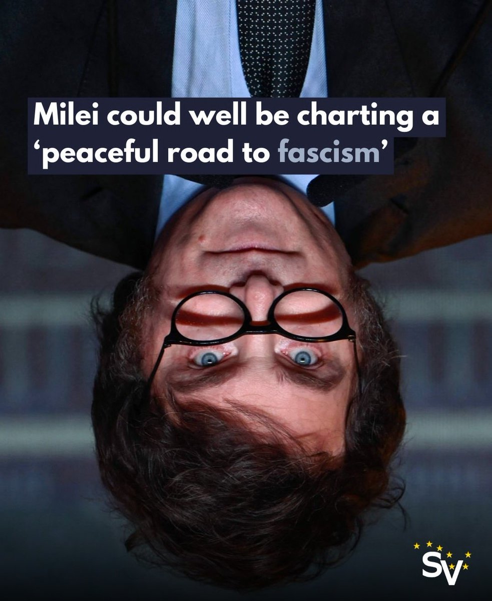VoiceSocialist's tweet photo. New Argentine leader's policies spark protests: Read more on the impact of Milei's reforms in the latest edition of socialistvoice.

 #Argentina
 #MileiReforms 
#protests 
#Fascism

https://t.co/WGoBDVt1fm https://t.co/k4ftBisQzW