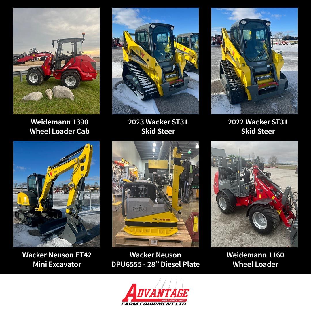 Now is the perfect time to browse through our Weidmann and Wacker Neuson inventory and explore the wide selection of products available. Our dedicated team is always ready to assist you. Contact us at our London location for more details. advantage-equip.com/contact/london