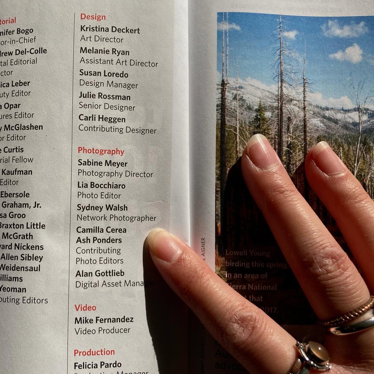 first assignments from <a href="/audubonsociety/">Audubon Society</a>'s magazine in the winter issue! both featuring two thoughtful authors, Carl Safina and Molly Adams.