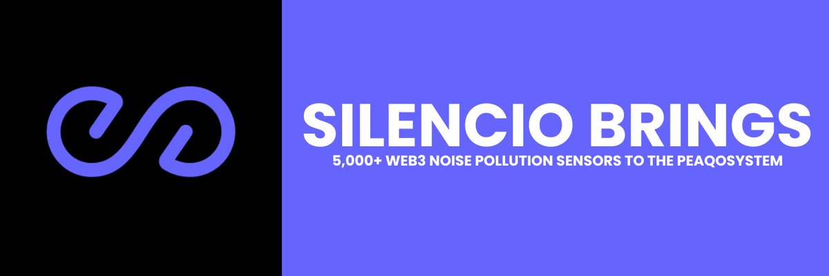 . <a href="/silencioNetwork/">Silencio</a> x <a href="/peaqnetwork/">peaq</a>  Integration: on Web3 Citizen Science Against Noise Pollution

$PEAQ #Crypto #peaqnetwork