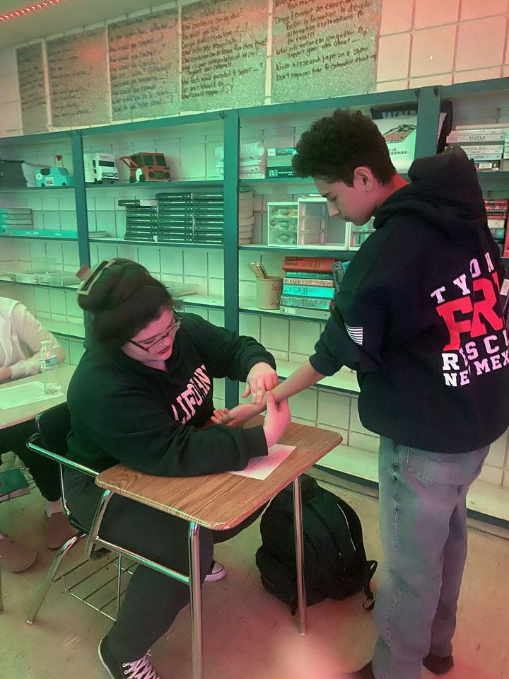 Our FORWARD NM #AreaHealthEducationCenter sponsors the #DreamMakers for #Health Careers at Silver High School. Recently, students learned how to check and read vital signs! #silvercitynm #healthcareer #workforcedevelopment #adoctor #beanurse #AHEC