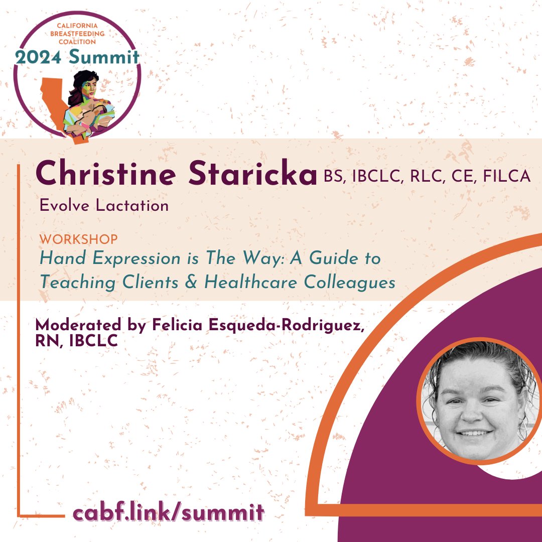 Join the 500+ lactation professionals, advocates, researchers, providers, and educators who will be logging on through Whova from Jan. 23-25 for the 2024 Virtual California Breastfeeding Summit.

Details: cabf.link/summit