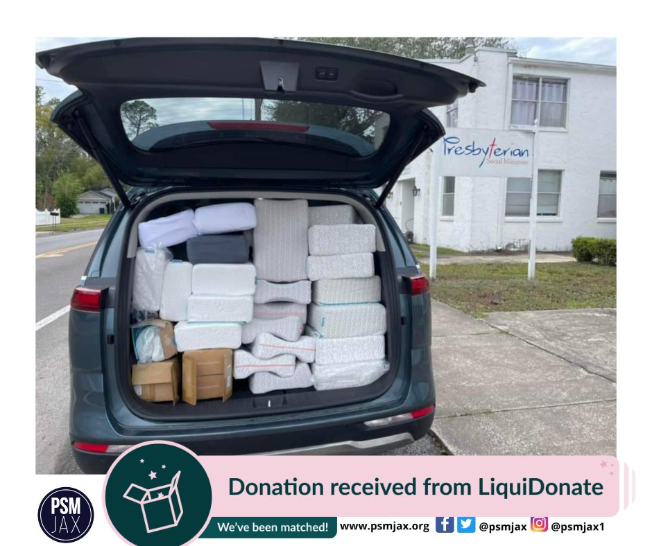 PSMJax (@psmjax) on Twitter photo Look at all these goodies!!! Thank you, <a href="/LiquiDonate/">LiquiDonate</a>. We are able to serve our partner agency Seniors On A Mission, with pillows from <a href="/pillowcube/">Pillow Cube</a>
πΈ Joanne Kraemer & Neil Claasen
#PSMJax #LiquiDonate #Donation #Support #Seniors #Pillows #GoodSleep Look at all these goodies!!! Thank you, <a href="/LiquiDonate/">LiquiDonate</a>. We are able to serve our partner agency Seniors On A Mission, with pillows from <a href="/pillowcube/">Pillow Cube</a>
πΈ Joanne Kraemer & Neil Claasen
#PSMJax #LiquiDonate #Donation #Support #Seniors #Pillows #GoodSleep