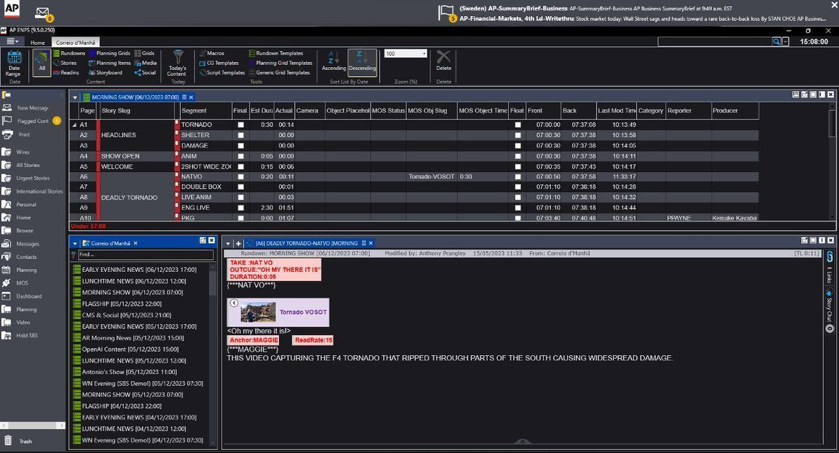 AP_ENPS's tweet photo. 🚀 We have released a new version of @AP_ENPS!  Dark Mode is here, providing a stylish, control room friendly interface. Other new features include Rundown Padlock Icons,  Pinned Search, and improved cybersecurity. Talk to your site's admin about upgrading! https://t.co/vJKm9A4EvS
