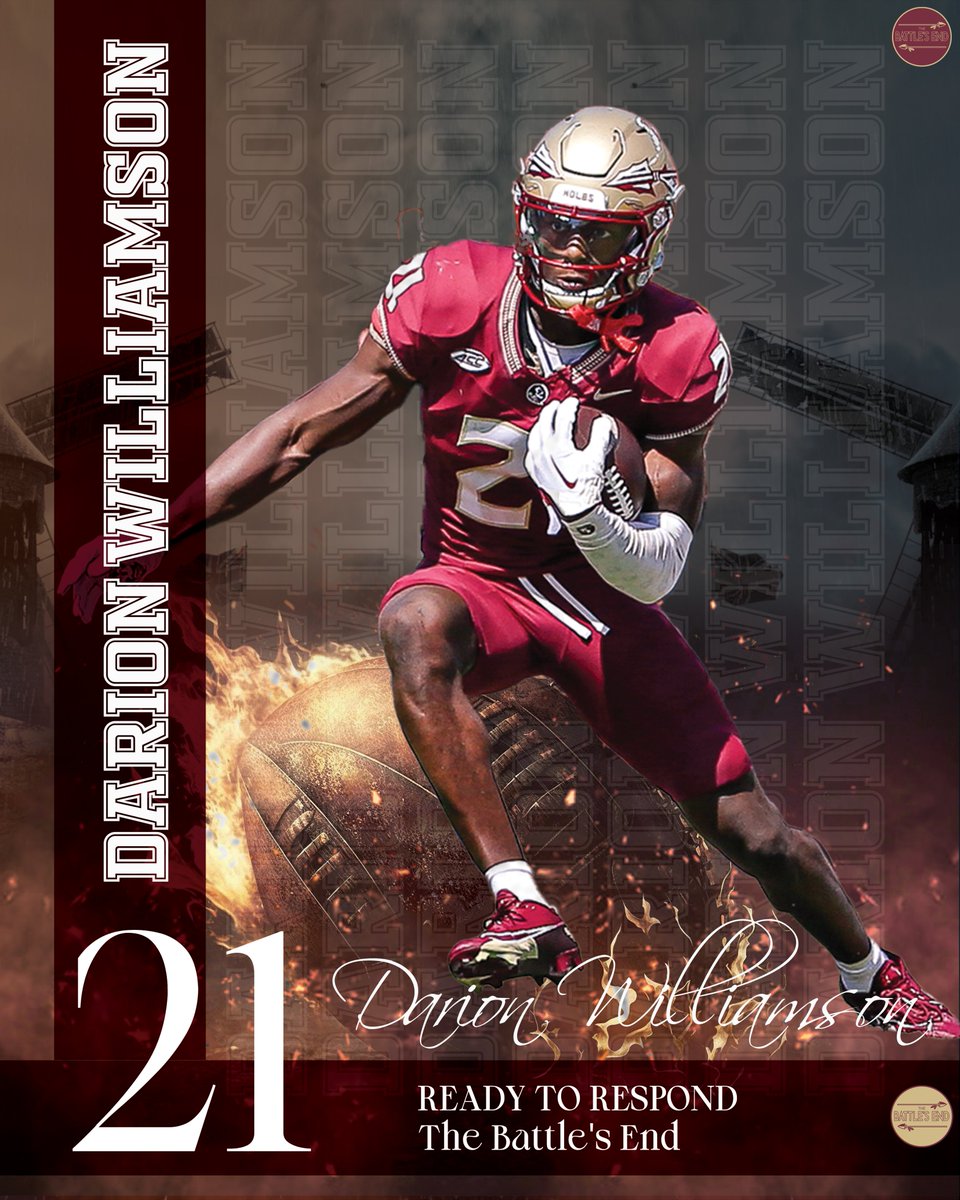 TheBattlesEnd's tweet photo. Thrilled to announce another year with @d_dub4_! 

Very excited to work with this young man again in 2024!

Directly support Darion and other FSU Players by getting involved at https://t.co/lDIRpw3b9g

#ReadyToRespond https://t.co/mCFElN7Jxj