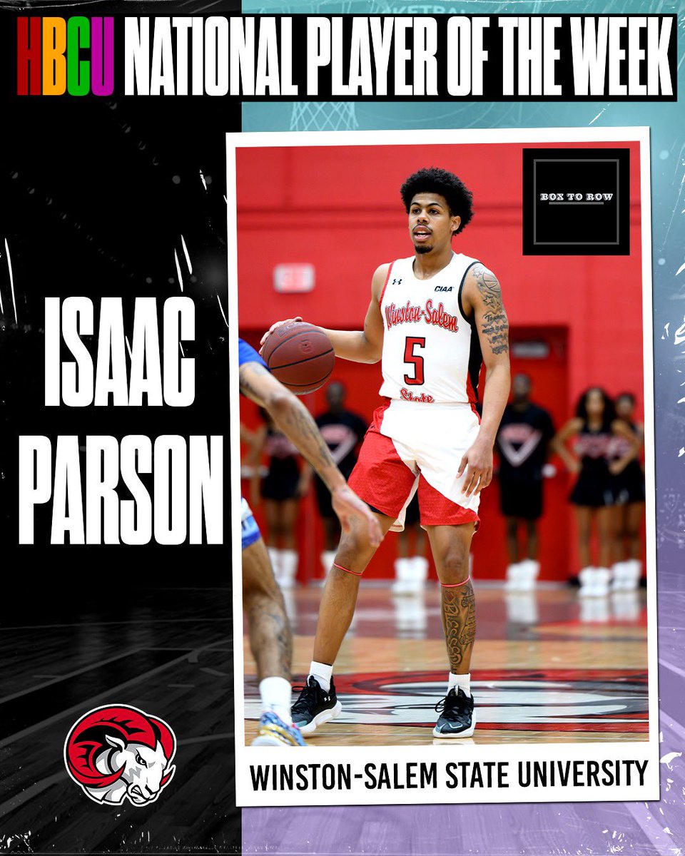 WSSU_Athletics's tweet photo. Congratulations to Isaac Parson on being named the HBCU National Player of the Week! https://t.co/YawdR32Oug