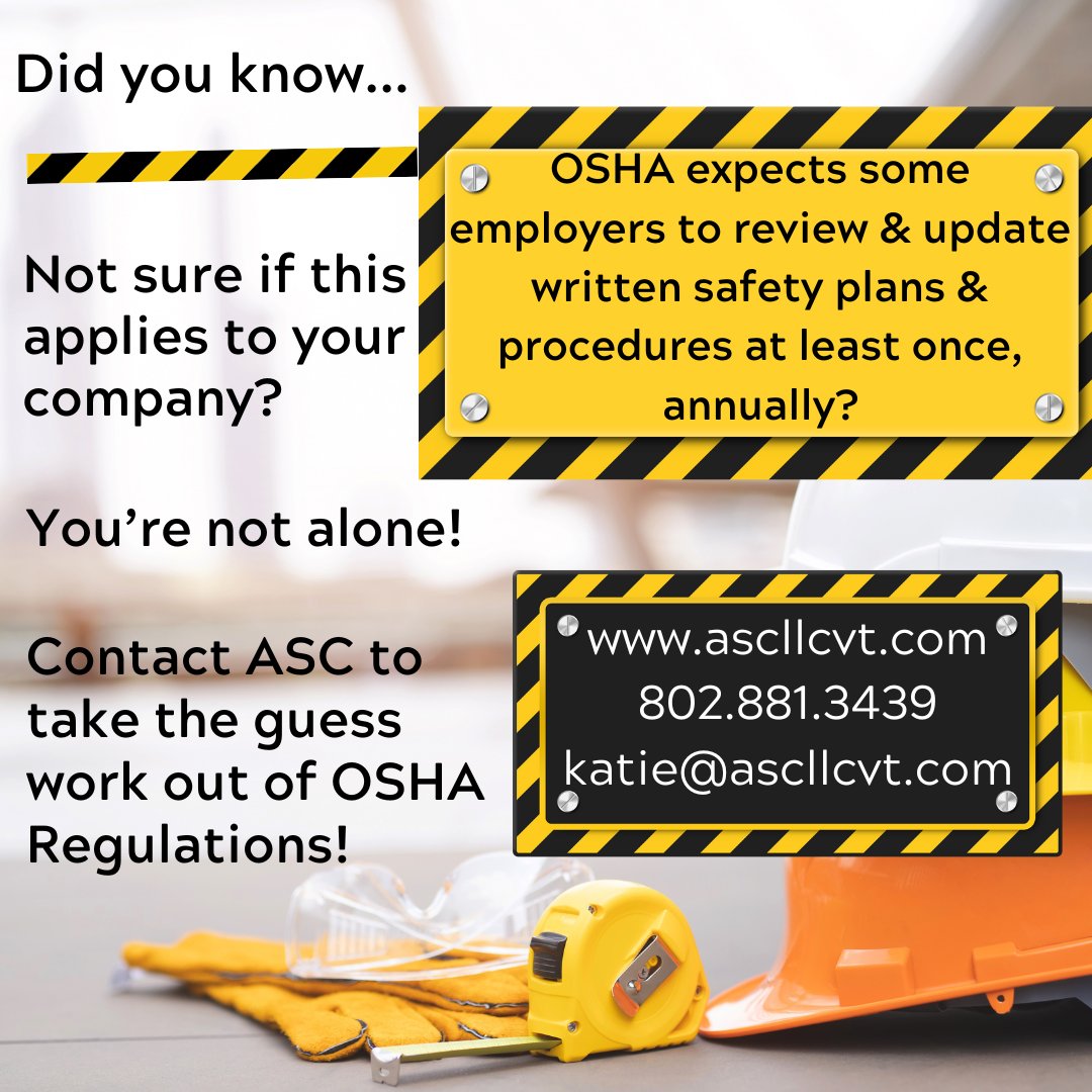 ascllc's tweet photo. Does writing your employee health &amp; safety plan give you indigestion? Don't stress! ASC can help! https://t.co/WAKwDeCplr