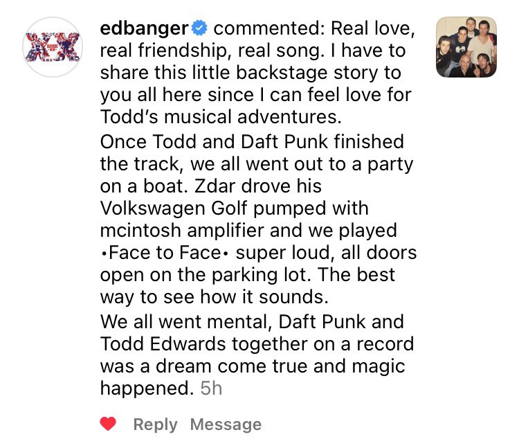 toddedwards3000's tweet photo. Such an amazing moment! #edbangerrecords #daftpunk #cassius #facetoface https://t.co/MghtJVecsw