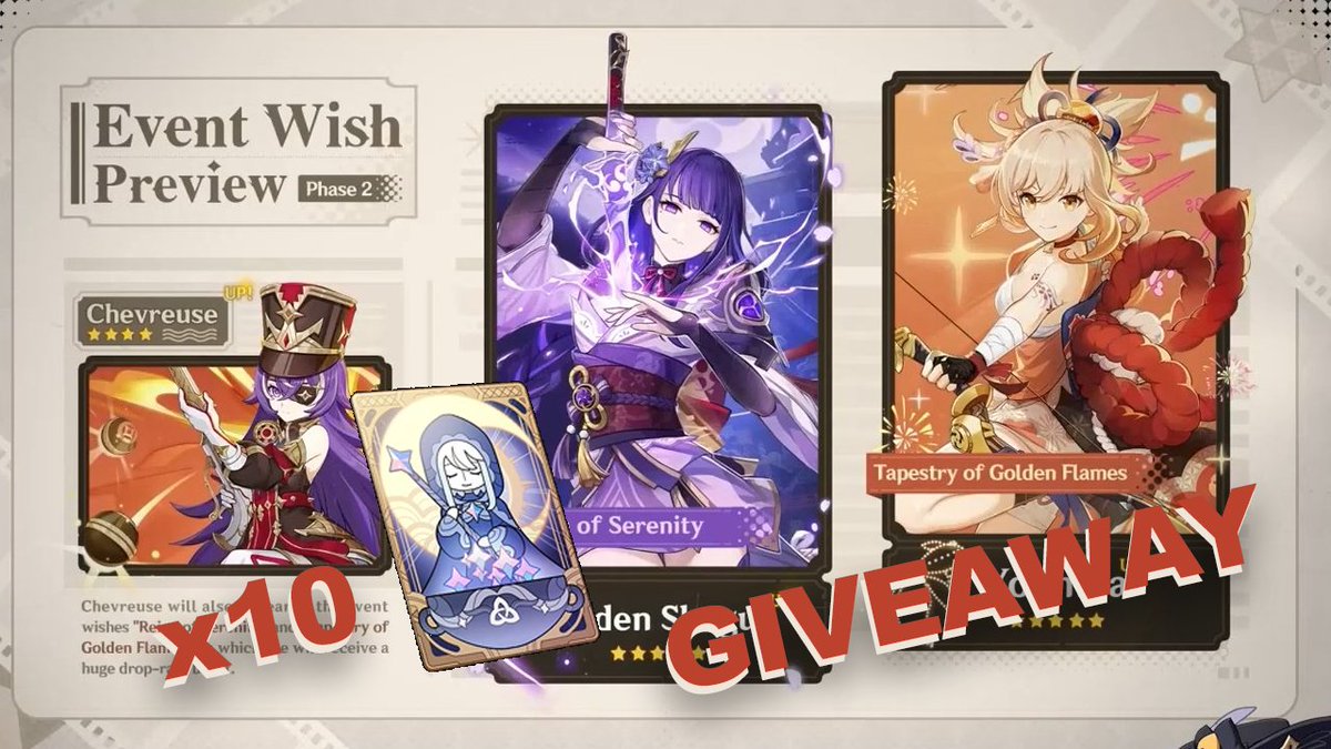 KomemosIG's tweet photo. Quick #giveaway as Raiden Shogun and Yoimiya are rerunning tomorrow!!!

➡️x10 Welkins (1 per winner)
➡️RT + Follow
➡️Ends when banners are up in Asia server (18 hours from now)

Good luck ❤️ https://t.co/U5CvmxsuXp