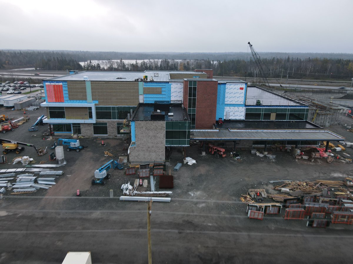 HealthNS's tweet photo. As construction crews work to complete the new Cape Breton Cancer Centre, members of the CBRM Healthcare Redevelopment team begin another phase of work called facility activation, which begins before construction is complete and focuses on opening and operating the new facility. https://t.co/mBPTyMdLH8