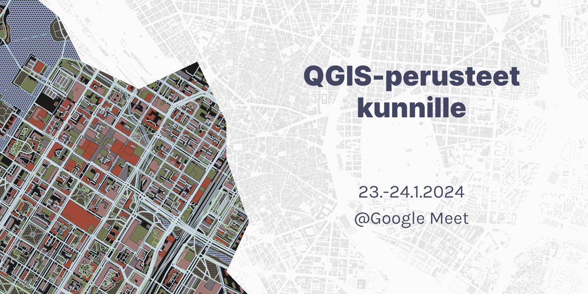 Hei kuntatoimija! Oletko ajatellut, että olisi kiva osata laittaa dataa kartalle? QGISiä olisi kiva opetella? Tule mukaan kurssille!
Lue lisää ja ilmoittaudu mukaan 👇
gispo.fi/koulutus/qgis-…