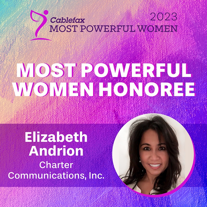 Congratulations to Charter’s Elizabeth Andrion, SVP, Regulatory Affairs, for being named to @Cablefax’s list of “Most Powerful Women” for 2023. Discover more about her dedication to regulatory action that helps communities get and stay connected to high-speed #internet →…