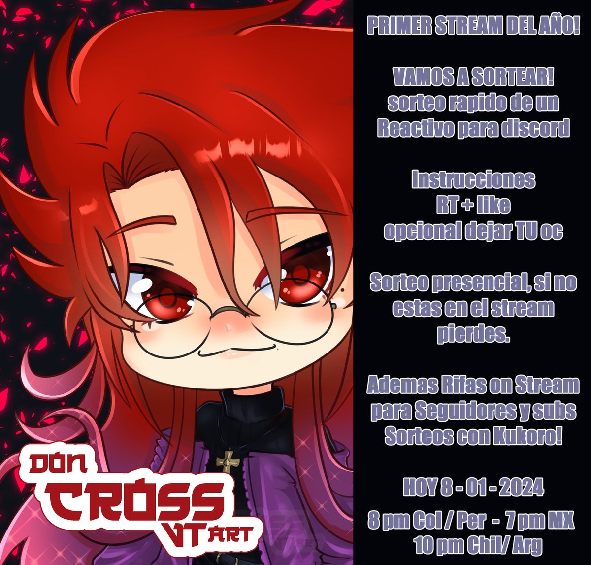 doncrossxart's tweet photo. Minna!!!! Hojayo! XD esta noche vamos a hacer el primer Stream del año y tambien estrenare Avatar...
Por eso vamos a hacer sorteo rapido y sorteos On Stream recuerden!! si no estas no ganas, aunque ganes xD.  VAMOS A HACER MUCHOS SORTEOS.
https://t.co/KMoRcrhVjr https://t.co/9lOSFdAWcH