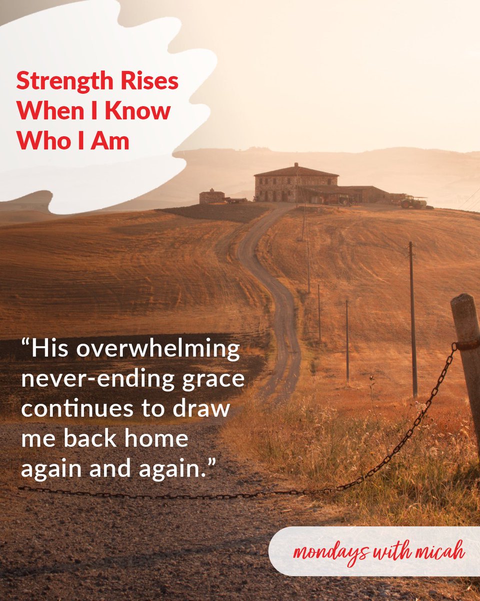 MyMendedHeart's tweet photo. Happy Monday! Today I want to share with you and break down a song called Prodigal. This song declares that strength rises when you know who you are. Read more here at https://t.co/7TllORi7uq 

#StrengthRisesWhenIKnowWhoIAm
#MondaysWithMicah
#WidowWalk https://t.co/VEcXiNmpiX