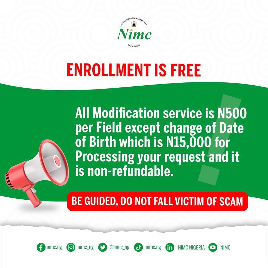 nimc_ng's tweet photo. #NIMCupdates
#NIMCtips https://t.co/Vxintv3Npf
