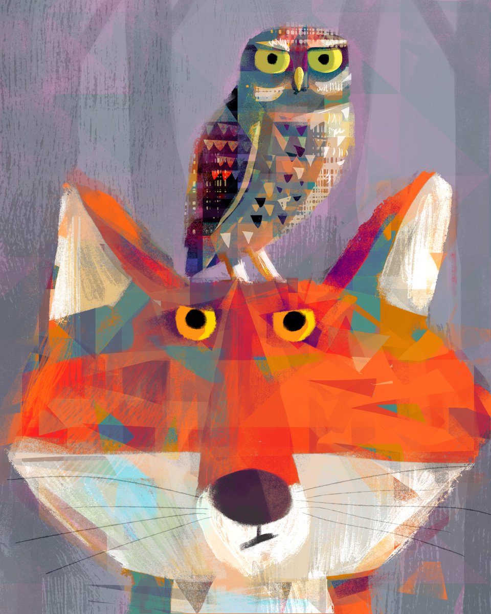Miffed Fox with Pesky Little Owl....

This and other prints available at Etsy - 25% off for a limited time!!! 

etsy.com/uk/shop/gareth…

#fox #owl #illustration
