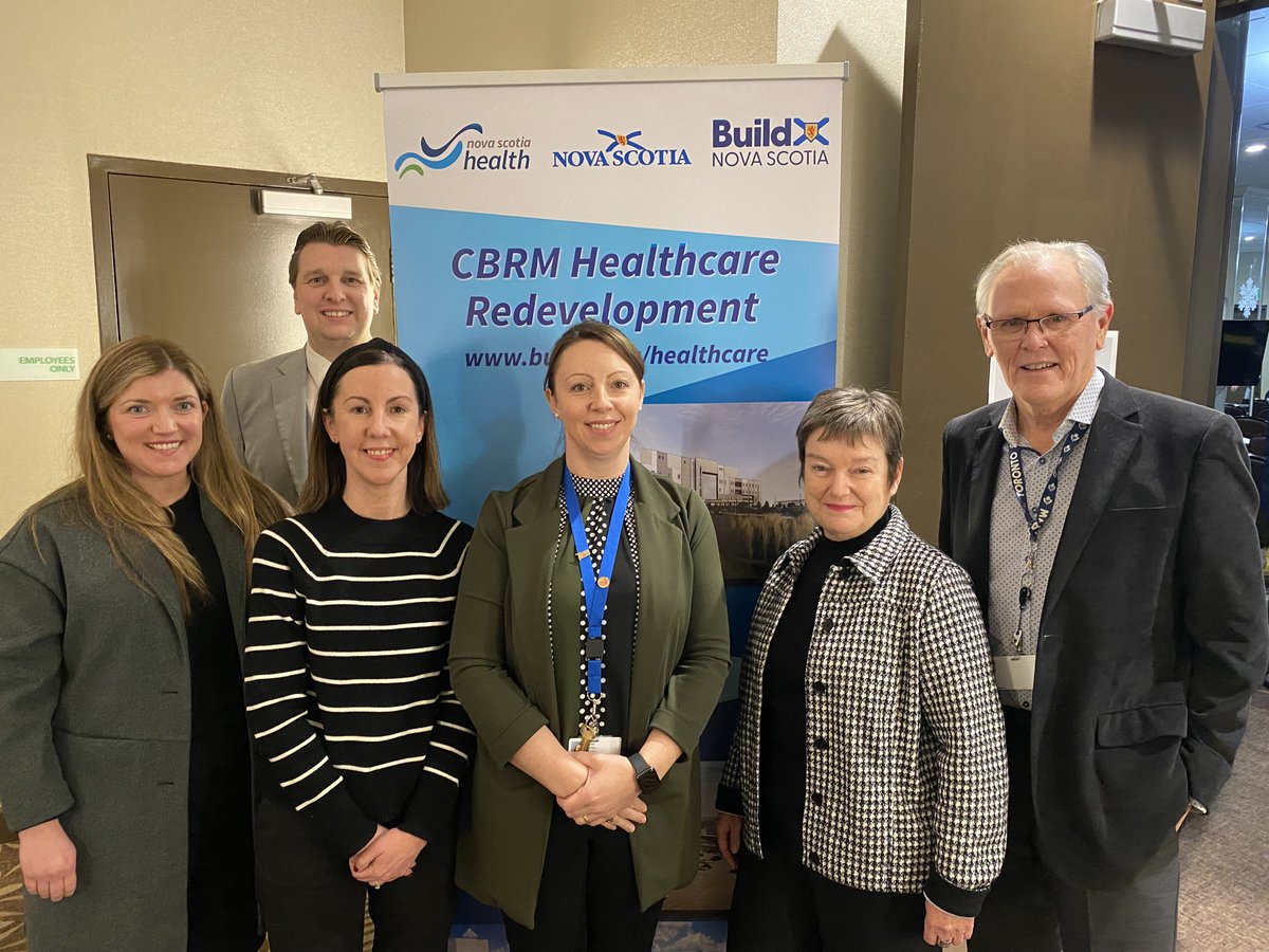 HealthNS's tweet photo. As construction crews work to complete the new Cape Breton Cancer Centre, members of the CBRM Healthcare Redevelopment team begin another phase of work called facility activation, which begins before construction is complete and focuses on opening and operating the new facility. https://t.co/mBPTyMdLH8