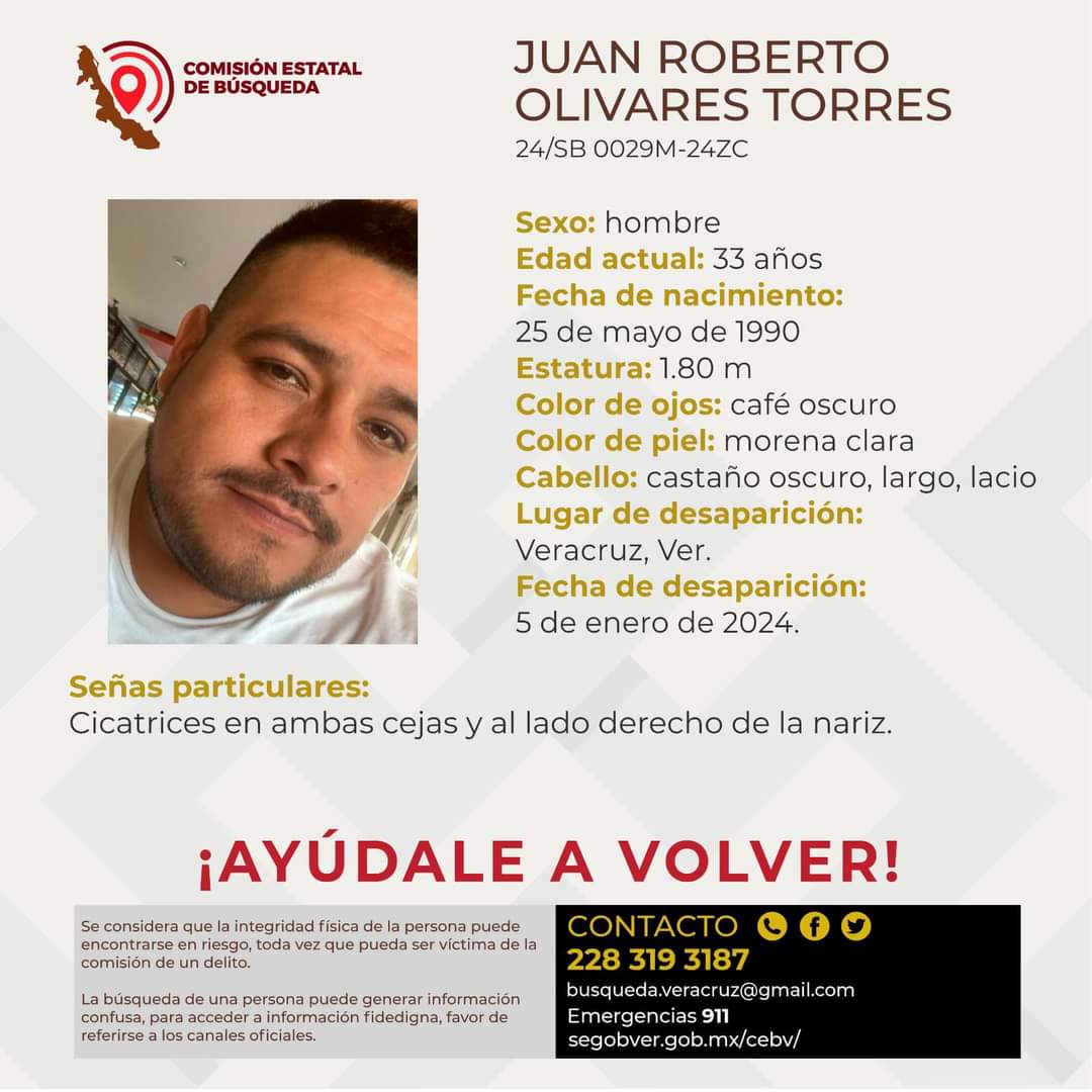 claudiabola's tweet photo. Pido su solidaridad para compartir las fichas de desaparición de mi sobrino Juan Olivares y su compañero Javier Gómez, que acudieron a hacer una entrega a #Cardel #Veracruz y desde el 5 de enero no se sabe nada de ellos. @rosaicela_ @ContraReplicaMX @DeliaQuiroa @MadresBuscan https://t.co/1U2mR4WQOa