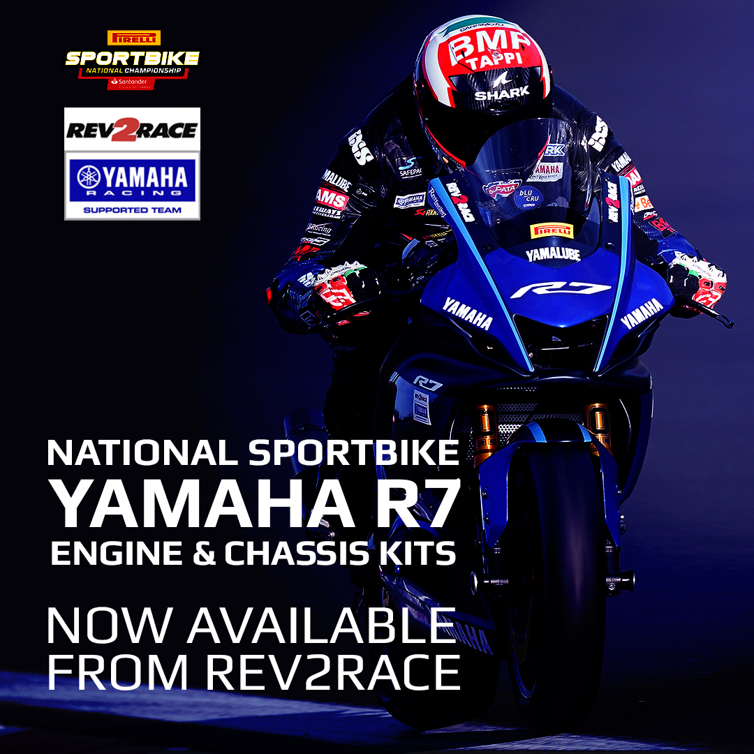 YamahaRacingUK's tweet photo. Engine and chassis kits for the R7 in the Pirelli National Sportbike Championship are now available! 

Rev2Race has been nominated as the official supplier of homologated Yamaha parts for the new series, which kicks off later this year. Stock is limited so be quick.  

#RWorld https://t.co/1Qf5TbnHcV