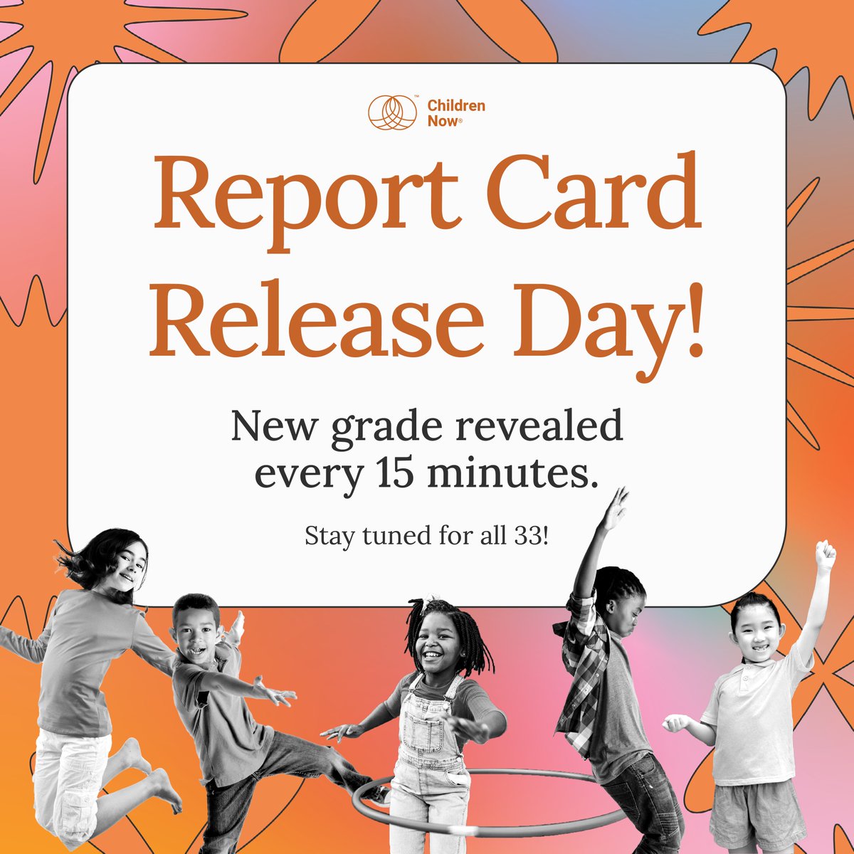 It's Report Card Release Day! 

Join us all day as we reveal grades from the California Children’s 2024 Report Card, grading CA’s performance supporting kids across 33 issues that affect their well-being.

Read the full 2024 Report Card here: bit.ly/3H7UI0l

#ProKidCA