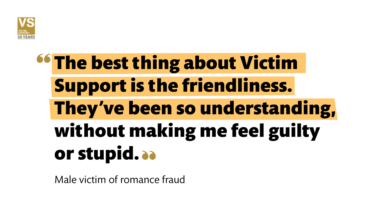 VictimSupport's tweet photo. For #50Years, we have: 
- listened to victims without judgement
- provided specialist support
- campaigned for the rights of victims 
- carried out key research into the effects of crime

We’re proud of how far we’ve come.

📞08 08 16 89 111
💻https://t.co/XyEpLOygur

#50Voices https://t.co/8LPZw1uakP